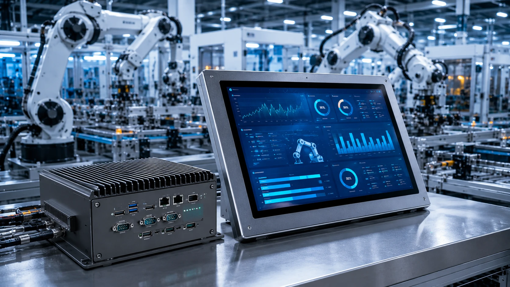 industrial computer, factory automation, industrial PC, industrial panel PC, smart manufacturing, Industry 4.0, industrial automation computer