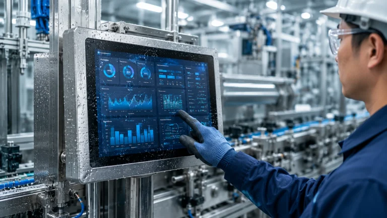 Discover the benefits of IP65 industrial displays and learn why they are widely used in manufacturing, automation, transportation, food processing, and outdoor applications.