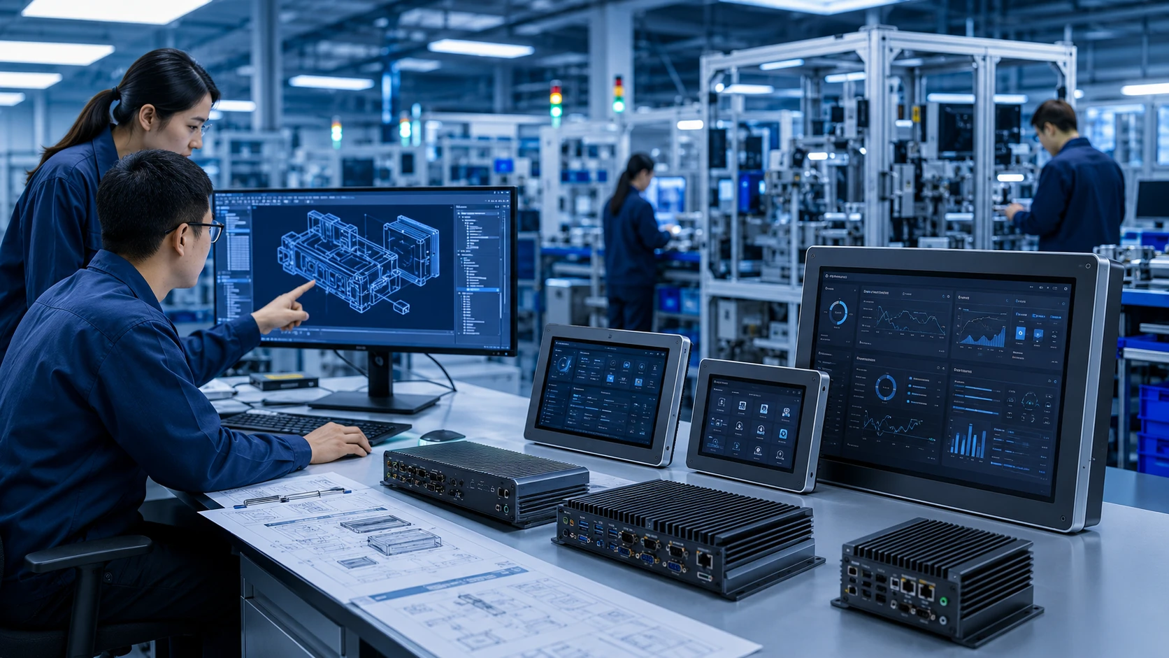 OEM and ODM Industrial Computer Manufacturing and Engineering Team